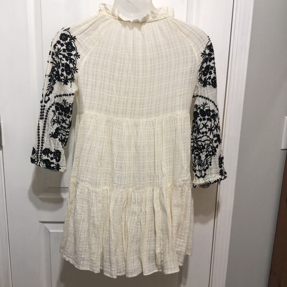 Free People Embroidered Midi Dress, Ivory - Picture 5 of 6